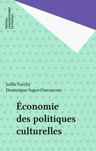 Economie des politiques culturelles