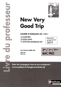 Cahier d'anglais 2de/1re/Tle Bac Pro A2/B1+ New Very Good Trip