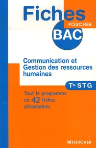 Communication et Gestion des ressources humaines Tle STG