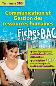 Communication et gestion des ressources humaines Tle STG