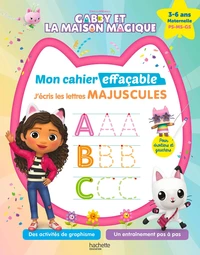 J'écris les lettres majuscules Gabby et la maison magique