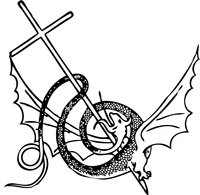 Autocollant croix victorieuse "christus vincit"