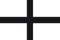 Autocollant "kroaz du" croix noire
