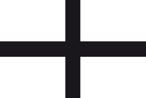  Saint Jude - Autocollant "kroaz du" croix noire.