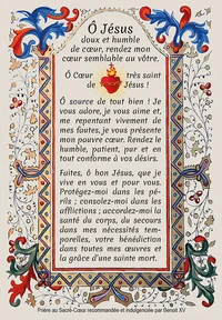 Lot de 20 images prière - Sacré-Coeur