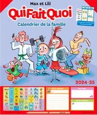 Calendrier de la famille Max et Lili