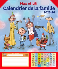 Calendrier de la famille Max et Lili