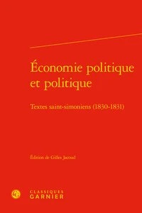 Economie politique et politique