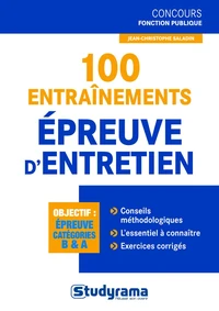 100 entraînements Epreuve d'entretien