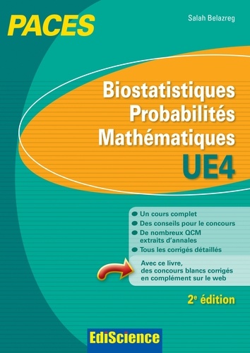 Salah Belazreg - Biostatistiques Probabilités Mathématiques - UE 4 - 2e éd. - PACES.
