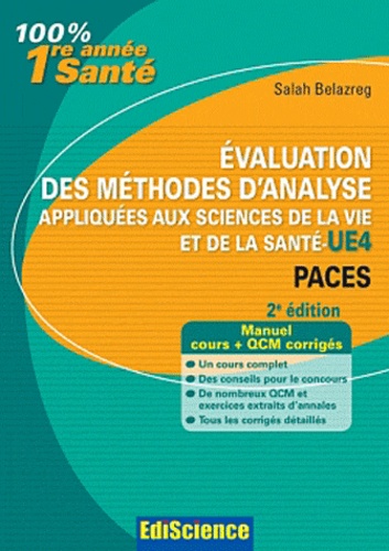 Salah Belazreg - Evaluation des méthodes d'analyse appliquées aux sciences de la vie et de la santé UE4 - Paces.