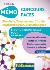 Livres et magazines à télécharger Mémo Concours PACES - 2éd.  - Physique, Biophysique, Chimie, Mathématiques, Biostatistiques in French 9782100798148
