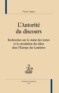 L'autorité du discours