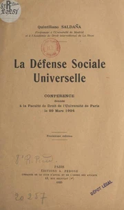 La défense sociale universelle