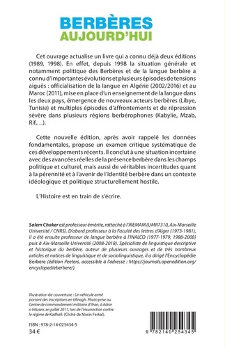 Berbères aujourd'hui. Kabyles et Berbères : luttes incertaines 3e édition