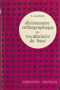 Dictionnaire orthographique du vocabulaire de base