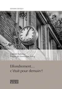 Effondrement... c'était pour demain ?