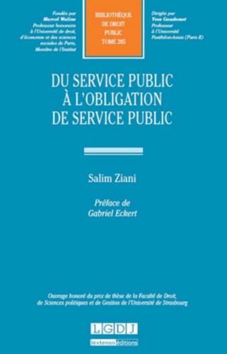 Salim Ziani - Du service public à l'obligation de service public.