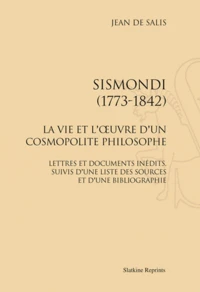 Sismondi (1773-1842). (1932)