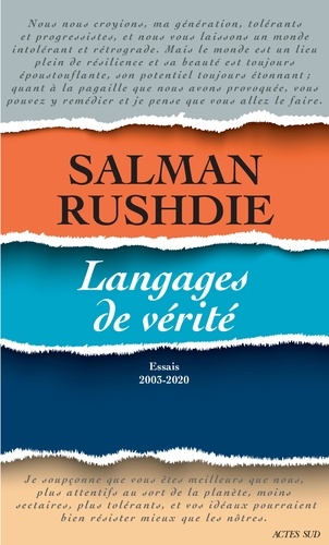 Langages de vérité. Essais 2003-2020