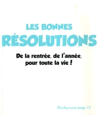 Les bonnes résolutions