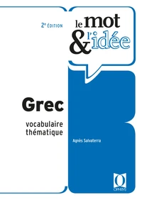 Le mot & l'idée Grec