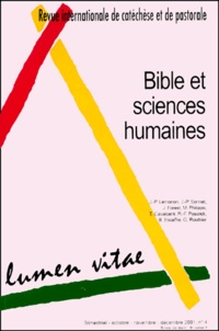  Collectif - Lumen Vitae N° 4, Volume 56, Déc : Bible et sciences humaines.