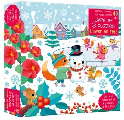 L'hiver en fête. Avec 1 livre cartonné et 3 puzzles de 9 pièces