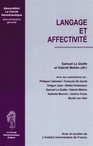 Samuel Le Quitte et Gabriel Mahéo - Langage et affectivité.