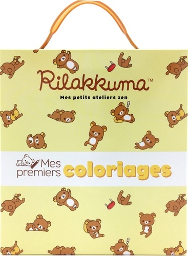  San-X - Mes premiers coloriages Rilakkuma - Contient : 1 bloc d'activités, 5 crayons de cire adaptés aux petites mains.