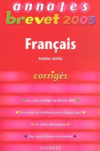 Sandra Mourad et Philippe Lehu - Francais Toutes Series. Corriges.