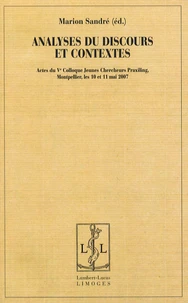 Analyses du discours et contextes