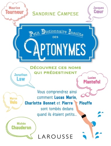 Sandrine Campese - Petit dictionnaire insolite des aptonymes.