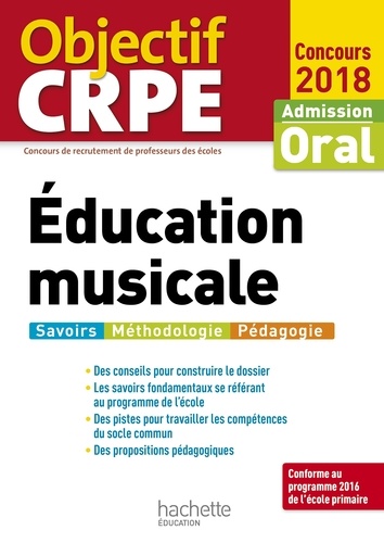 Objectif CRPE Éducation musicale 2018