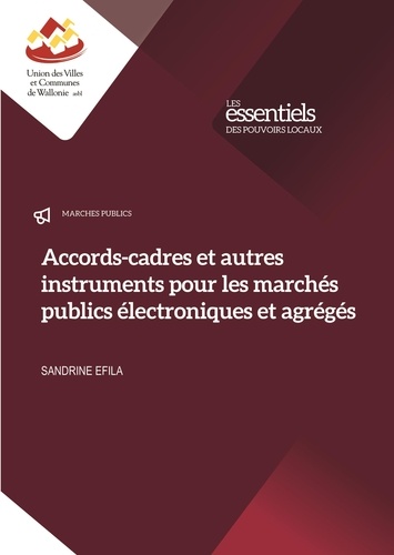 Sandrine Efila - Accords-cadres et autres instruments pour les marchés publics électroniques et agrégés.