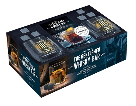 The Gentlemen Whisky Bar. 20 recettes de whisky-cocktails à siroter comme un vrai gentleman !, avec 2 verres à whisky, 6 pierres à whisky