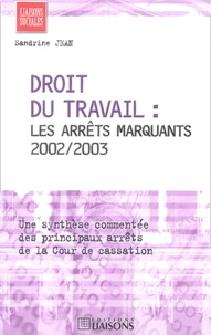 Droit du travail : les arrêts marquants 2002/2003