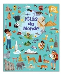 Sandrine Lamour - Atlas du monde - Avec 400 autocollants.