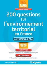 Sandrine Marichez - 200 questions sur l'environnements territorial.