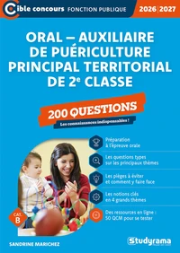 Oral auxiliaire de puériculture principal territorial de 2e classe – 200 questions (Catégorie B – Concours 2026-2027)