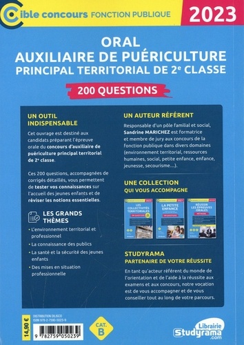 Oral auxiliaire de puériculture principal territorial de 2e classe. 200 questions  Edition 2023