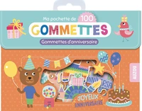 Ma pochette de 100 gommettes d'annversaire