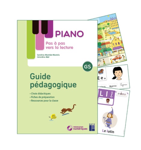 Pas à pas vers la lecture Piano GS - Guide... de Sandrine Monnier-Murariu -  Grand Format - Livre - Decitre