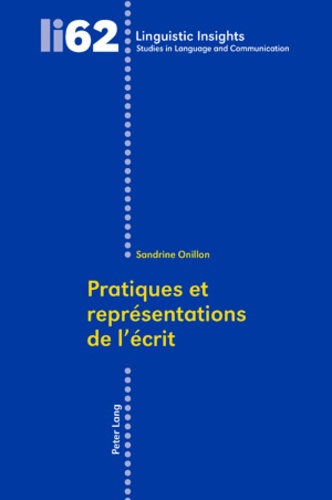 Sandrine Onillon - Pratiques et représentations de l'écrit.