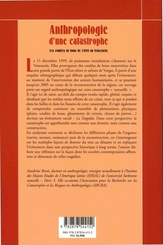 Anthropologie d'une catastrophe. Les coulées de boue de 1999 au Venezuela