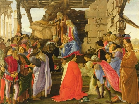 Sandro Botticelli - Calendrier de l'Avent Adoration des mages.