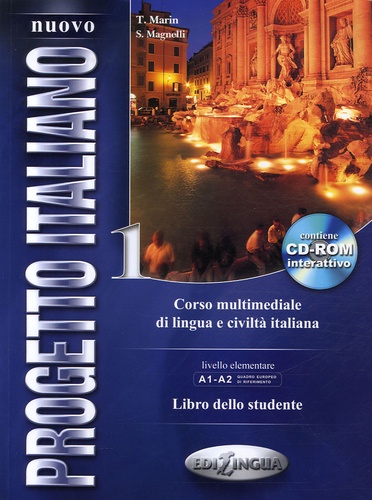 Nuovo progetto italiano 1. Libro dello studente livello elementare  avec 1 DVD