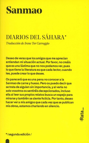  Sanmao - Diarios del Sahara.