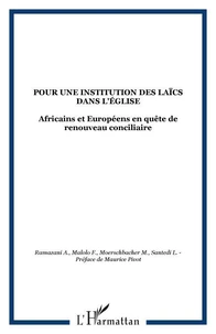 Pour une institution des laïcs dans l'Eglise