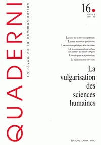 La vulgarisation des sciences humaines